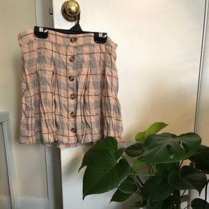 Plaid skater skirt